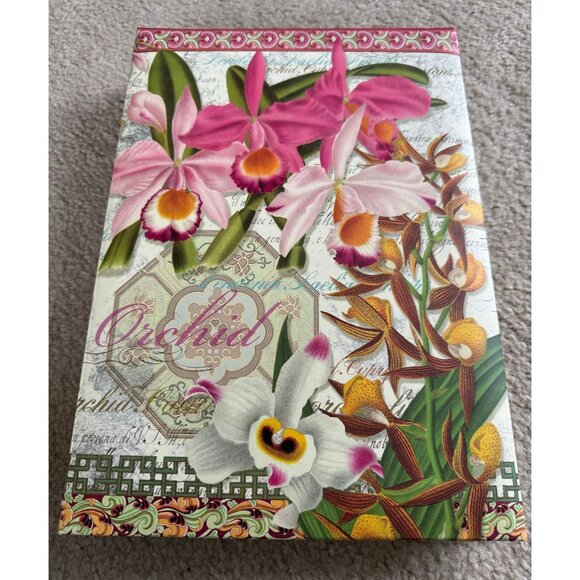Vintage Punch Studio Orchid Flower Keepsake Photo Album Holds 320 Photos 6" x 4" - Picture 2 of 9